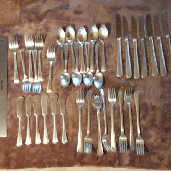 Vintage set (36 pcs) of silverware E.P.N.S., SILVER PLATE - Picture 15 of 16